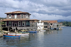 Hispanic Prints: The island of Cayo Granma, Santiago de Cuba, Cuba, West Indies, Central America