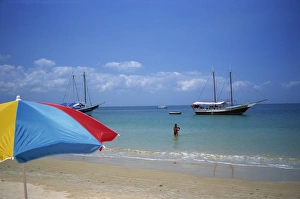 Island of Frades in Baia de Todos os Santos off Salvador, Bahia state, Brazil