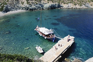 Island of Kira Panagia, off Alonissos, Sporades Islands, Greek Islands, Greece, Europe Island of Kira Panagia, off Alonissos, Sporades Islands, Greek Islands, Greece, Europe