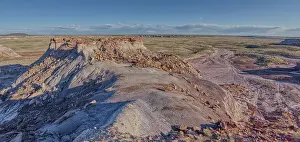 Natural History Prints: An island of rock just off the Billings Gap Trail at Petrified Forest National Park