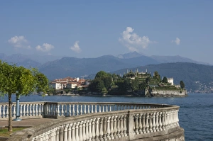 Balustrade Prints: Isola Bella, Borromean Islands, Stresa, Lake Maggiore, Italian Lakes, Piedmont, Italy