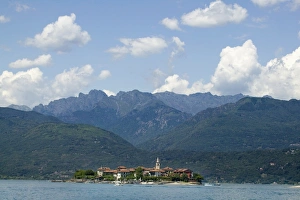 Piemonte Prints: Isola dei Pescatori, Borromeo Islands, Stresa, Lake Maggiore, Piedmont, Italy, Europe