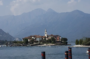 Isola Bella Prints: Isola dei Pescatori, from Isola Bella, Borromean Islands, Lake Maggiore, Piedmont