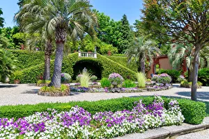 Piedmont Prints: Isola Madre garden, Lake Maggiore, VCO district, Piedmont, Italian Lakes, Italy, Europe