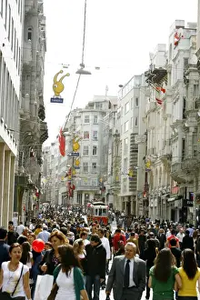 Beyoglu Prints: Istiklal Caddesi, Istanbuls main shopping street in Beyoglu quarter