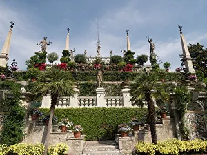 Step Prints: Italianate gardens, Palazzo Borromeo