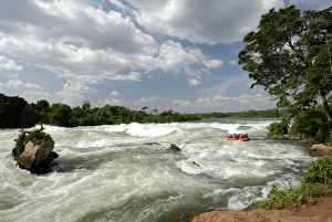 Risk Prints: Itanda Falls, Victoria Nile, Uganda, East Africa, Africa