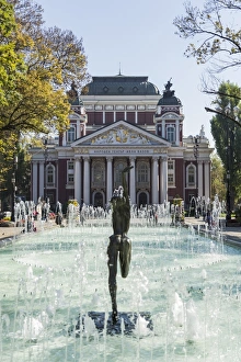 Theatres Prints: Ivan Vasov, National Theatre, City Garden Park, Sofia, Bulgaria, Europe