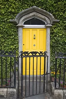 Images Dated 9th August 2006: Ivy covered doorway, Town of Borris, County Carlow, Leinster, Republic of Ireland, Europe