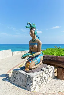 Serpent Prints: Ixchel Mayan Goddess sculpture