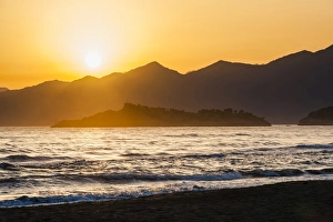Mugla Province Prints: Iztuzu Beach at sunset, Dalyan, Mugla Province, Anatolia, Turkey, Asia Minor, Eurasia