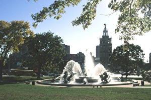 Fountains Prints: J. C. Nichols Fountain