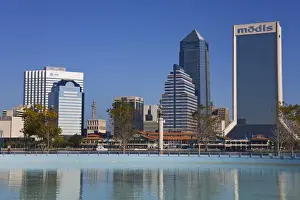 Jacksonville Prints: Jacksonville skyline, Florida, United States of America, North America