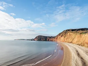 Jacob's Ladder Beach, Sidmouth, Devon, England, United Kingdom, Europe