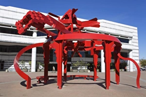 Libraries Prints: Jacome Plaza Sculpture and Public Library, Tucson, Arizona, United States of America