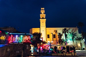 Jaffa Prints: Jaffa at night, Israel, Middle East