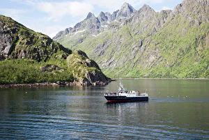 Lofoten Islands Prints: Jagged mountain peaks, Raftsundet Strait