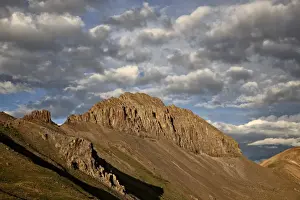 National Forest Prints: Jagged ridge with puffy clouds