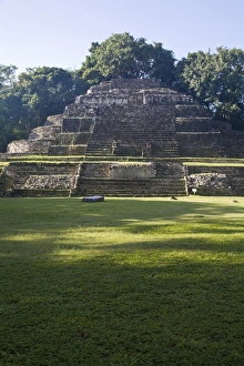 Pyramid Prints: Jaguar Temple (Structure N10-9), Lamanai, Belize, Central America