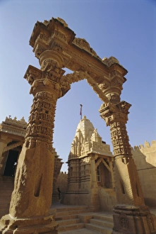 Jaisalmer Prints: The Jain Temple of Luderwa or Lodurva near Jaisalmer