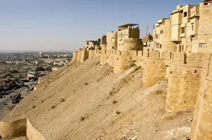 Stone Wall Prints: Jaisalmer Fort, Jaisalmer, Rajasthan, India, Asia