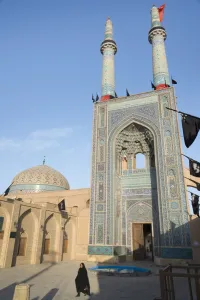 Western Asia Prints: Jameh mosque, Old City, Yazd, Iran, Western Asia