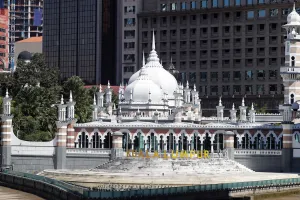 Kuala Lumpur Prints: Jamek Mosque (Masjid Jamek Sultan Abdul Samad), Kuala Lumpur, Malaysia, Southeast Asia