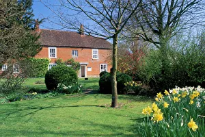 Spring Prints: Jane Austens house, Chawton, Hampshire, England, United Kingdom, Europe
