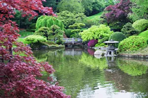 Images Dated 5th May 2009: Japanese garden, Brooklyn Botanical Garden, Brooklyn, New York City, New York