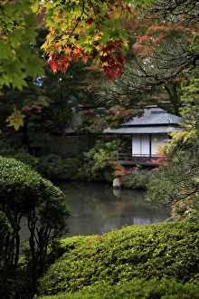 Japanese garden outside the Tokugawa Mausoleum, UNESCO World Heritage Site, Nikko