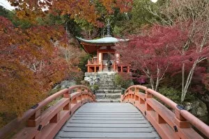 Japanese Gallery: Japanese temple garden in autumn, Daigoji Temple, Kyoto, Japan, Asia