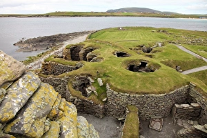 Shetland Prints: Jarlshof has evidence of human habitation over more then 3000 years, Sumburgh