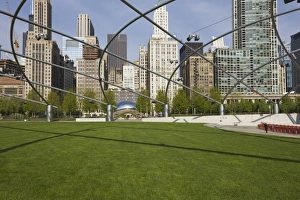 Jay Pritzker Pavilion designed by Frank Gehry, Millennium Park, Chicago Jay Pritzker Pavilion designed by Frank Gehry, Millennium Park, Chicago