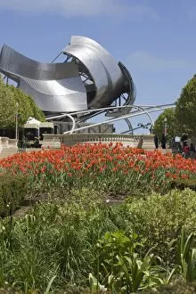 Jay Pritzker Pavillion designed by Frank Gehry, Millennium Park, Chicago