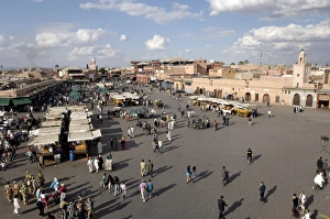 Jemaa El Fna Prints: Jemaa el Fna square, medina, Marrakech, Morocco, North Africa, Africa