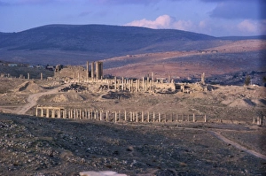 Jerash Prints: Jerash at sunset, Jordan, Middle East