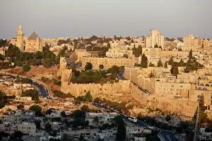 Images Dated 18th August 2007: Jerusalem seen from Mount of Olives, Jerusalem, Israel, Middle East