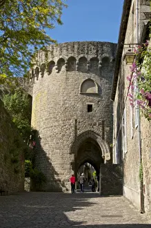 Town Gates Prints: Jerzual fortified entrance gate dating from the 13th century