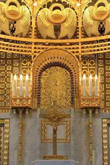 Vienna Prints: Jesus Christ on the Cross, Steinhof Church built by Otto Wagner between 1902 and 1907