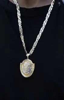 Lourdes Prints: Jesus medal, Lourdes, Hautes Pyrenees, France, Europe