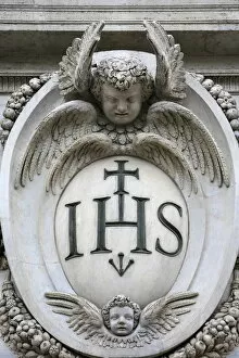 Images Dated 4th April 2007: Jesus monogram, Rome, Lazio, Italy, Europe