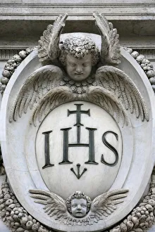 Images Dated 4th April 2007: Jesus monogram, Rome, Lazio, Italy, Europe