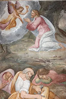 Human Representation Prints: Jesus praying in the Garden of Gethsemane on the Mount of Olives