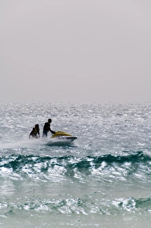 Santa Maria Prints: Jet ski, Santa Maria, Sal (Salt), Cape Verde Islands, Africa