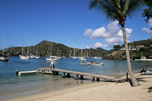 Antigua Prints: Jetty and boats