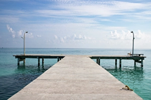 Saltwater Prints: Jetty, The Maldives, Indian Ocean