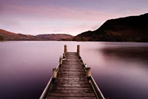 Images Dated 11th December 2010: Jetty on Ullswater at dawn, Glenridding Village, Lake District National Park