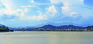 Weekend Prints: Jinshan bridge over the Han river. Chaozhou, Guangdong Province, China