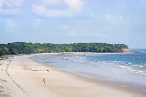 Latin American And Hispanic Prints: Joannes beach (Praia de Joannes) on Marajo island in the Brazilian Amazon, Para, Brazil