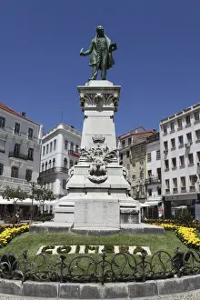 Famous People Prints: Joaquim Antonio de Aguiar memorial at the Largo de Portagem square, Coimbra